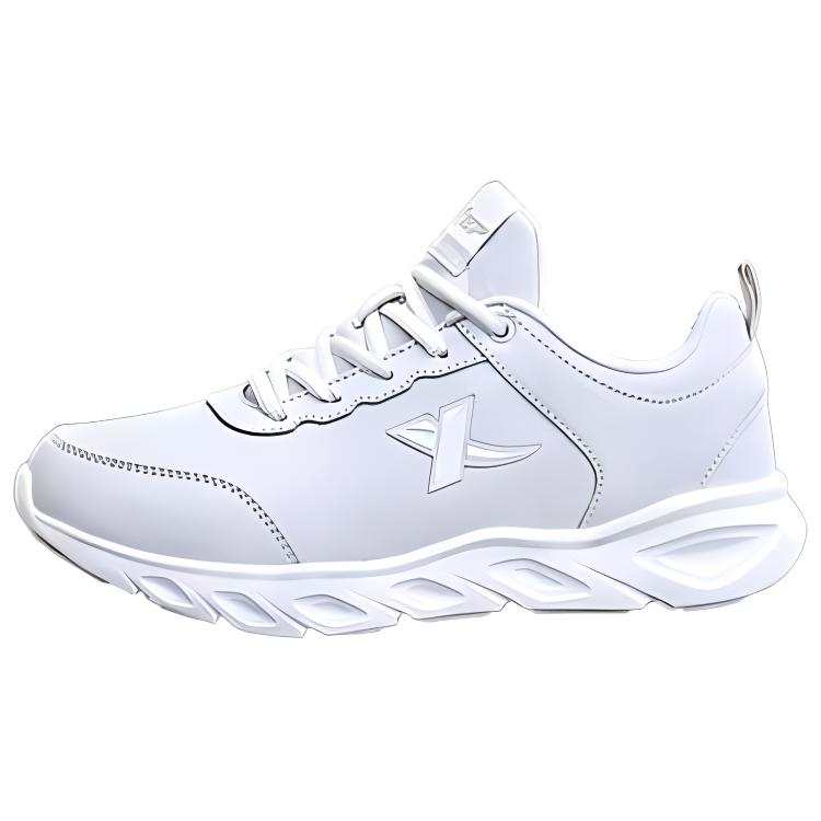 XTEP Casual Cushioning Slip Resistant Low top Running Shoes Women's White Gray