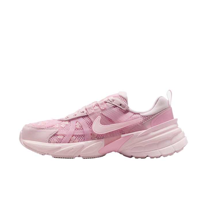 Nike Nike V2K Run Mesh, Textile Abrasion Resistant Breathable Low top Foam Rubber Midsole Casual Running Shoes Women's Pink