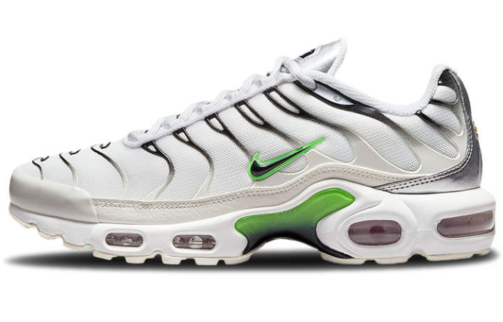 Nike Nike Air Max Plus White Neon Metallic Silver Women's