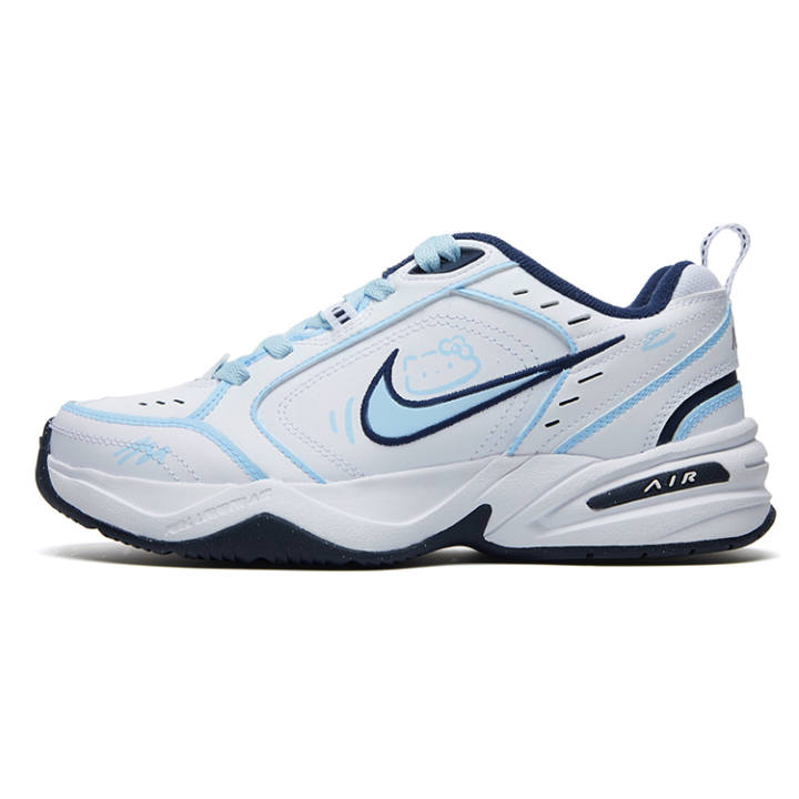 Nike Nike Air Monarch 4 Blue Fairy Tale Town Slip Resistant Abrasion Resistant Low top Chunky Sneakers Unisex White Blue
