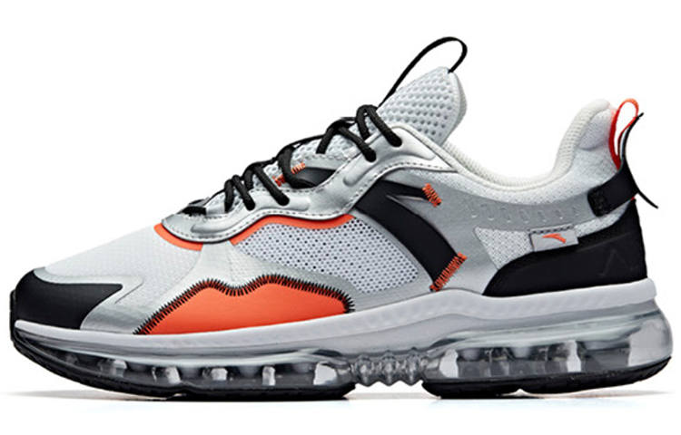 ANTA NASA x Anta SEEED Slip Resistant Abrasion Resistant Low top Running Shoes Men's Silver White