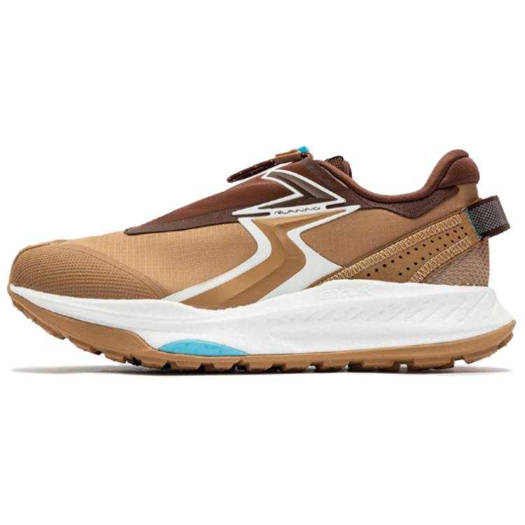 361° Wu Xia Collection Mesh Cushioning Slip Resistant Waterproof Low top Running Shoes Men's Brown