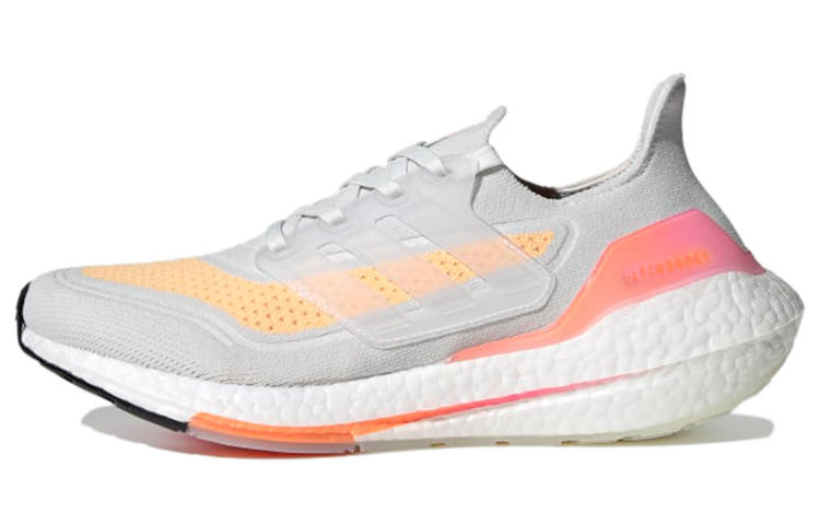 Adidas Adidas ULT Fabric Breathable Cushioning Breathable Cushioning Low top Casual Running Shoes Women's Gray Orange