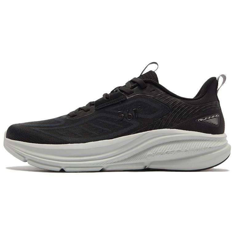 361° Cushioning Abrasion Resistant Coverage Low top Casual Running Shoes Men's Black