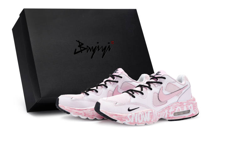 Nike Nike Air Max Fusion Slip Resistant Abrasion Resistant Low top Running Shoes Women's Pink White Black