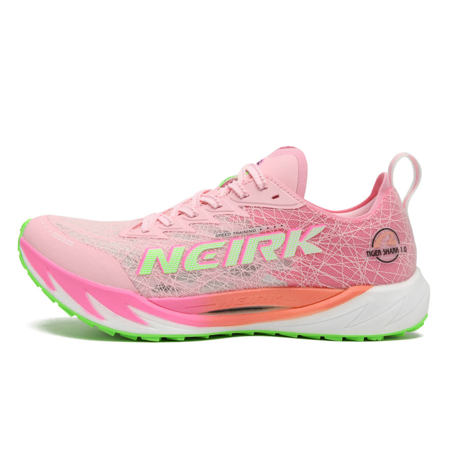 Neirk Running Shoes Unisex Peach Blossom Pond Water