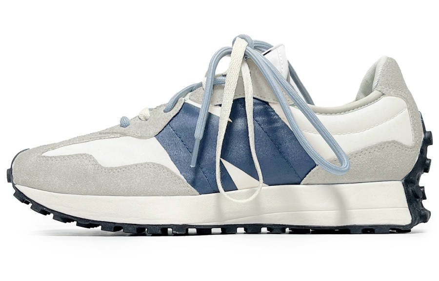 New Balance New Balance NB 327 Textile, Synthetic Leather Abrasion Resistant Low top City Commuting Running Shoes Unisex Blue Gray