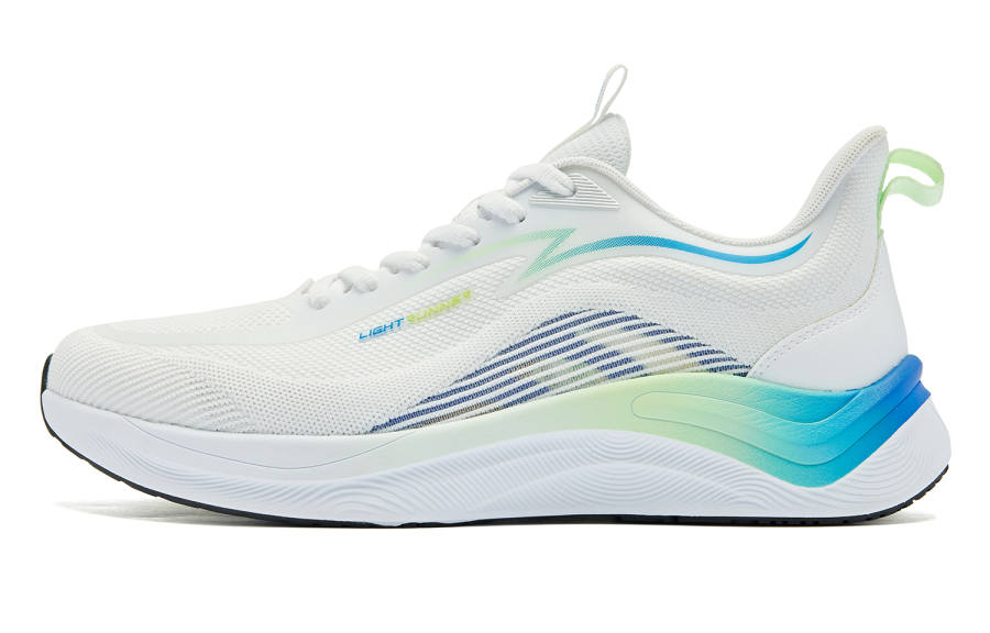 QIAODAN Low top Super Light Q COZY SOFT Sprint Running Shoes Men's Blue White