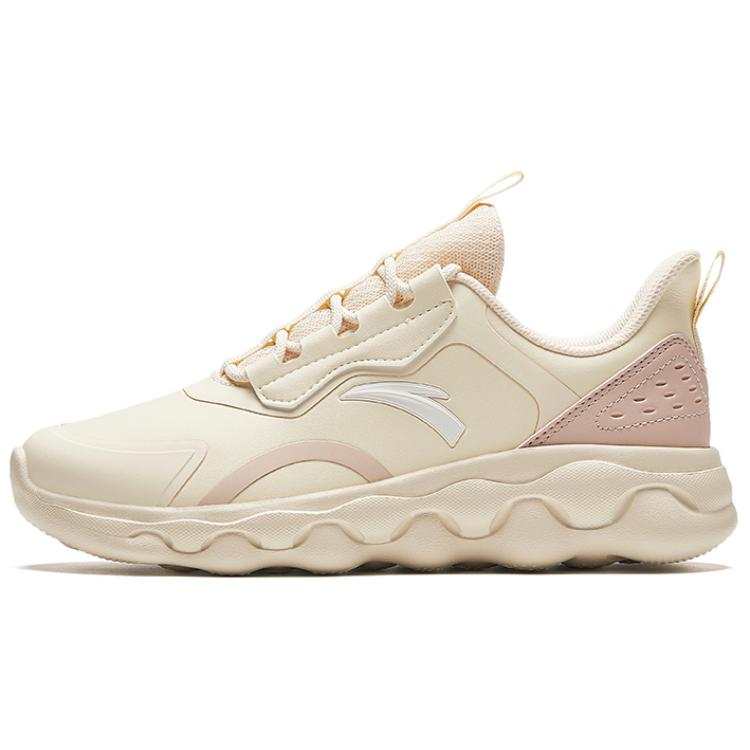 Anta Abrasion Resistant Low top Running Shoes Women's Beige