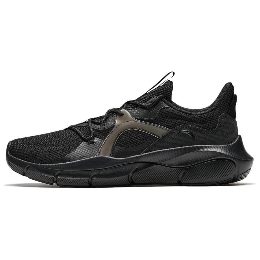 Anta Slip Resistant Abrasion Resistant Low top Training Running Shoes Men's Mystic Moon Black