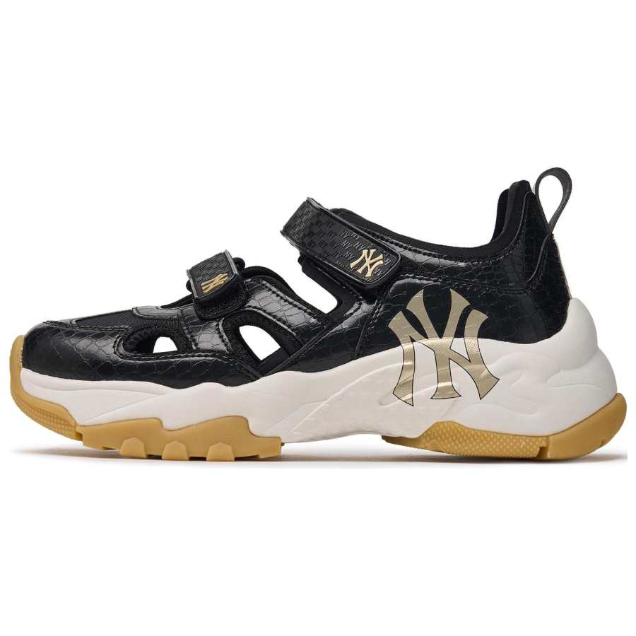 MLB Sandal Chunky Mask Textile, Synthetic Leather Low top Running Shoes Unisex Black