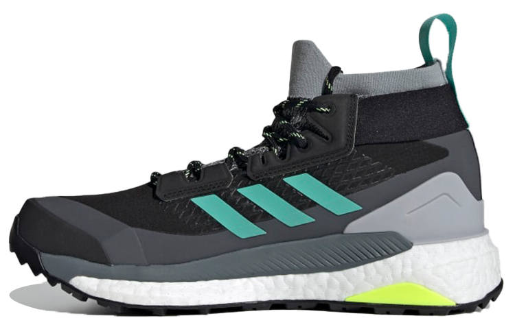 Adidas Adidas Terrex Free Hiker GTX Breathable Mid top Outdoor Shoes Unisex Black Gray