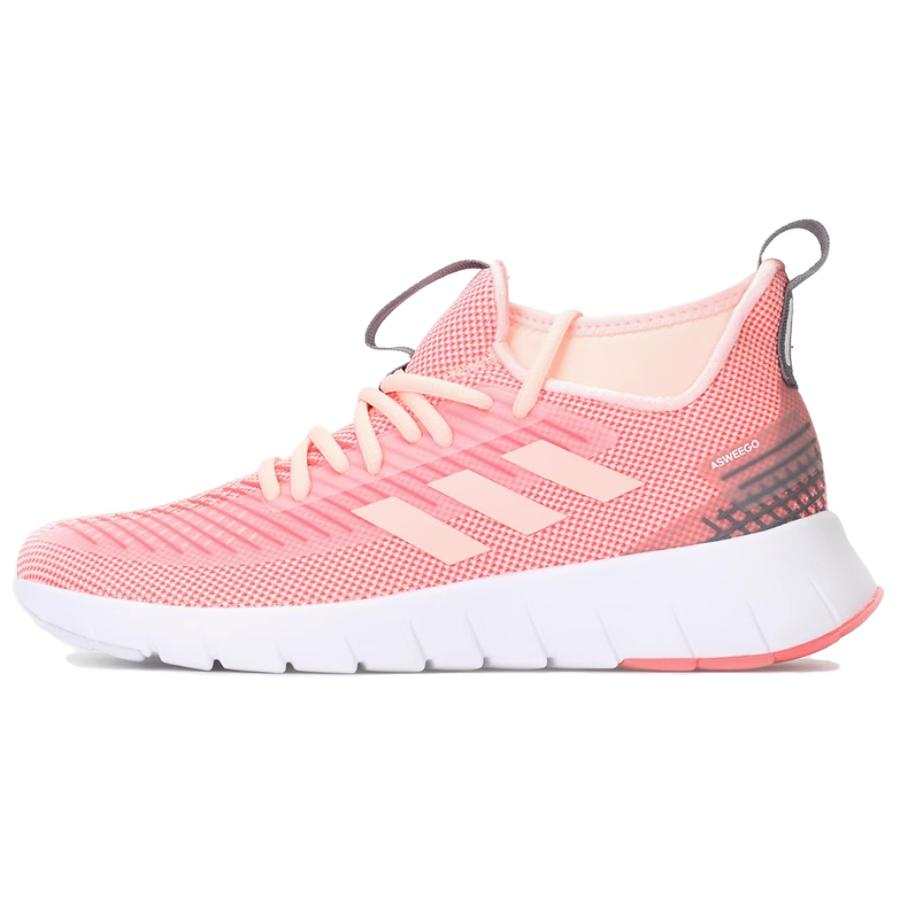 Adidas Adidas Asweego Textile, TPU Slip Resistant Abrasion Resistant Mid top Running Shoes Women's Pink