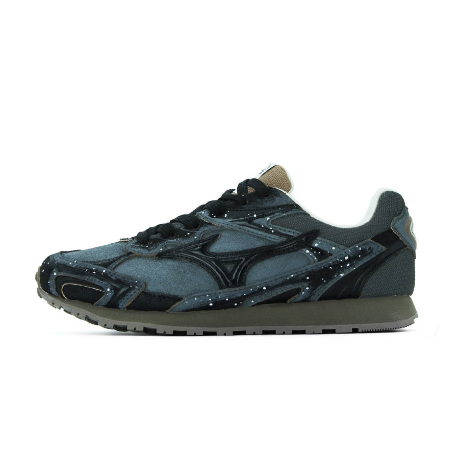 Mizuno LG 60S Dark Gray Star Track Abrasion Resistant Low top German Army Trainers Unisex Blue Black
