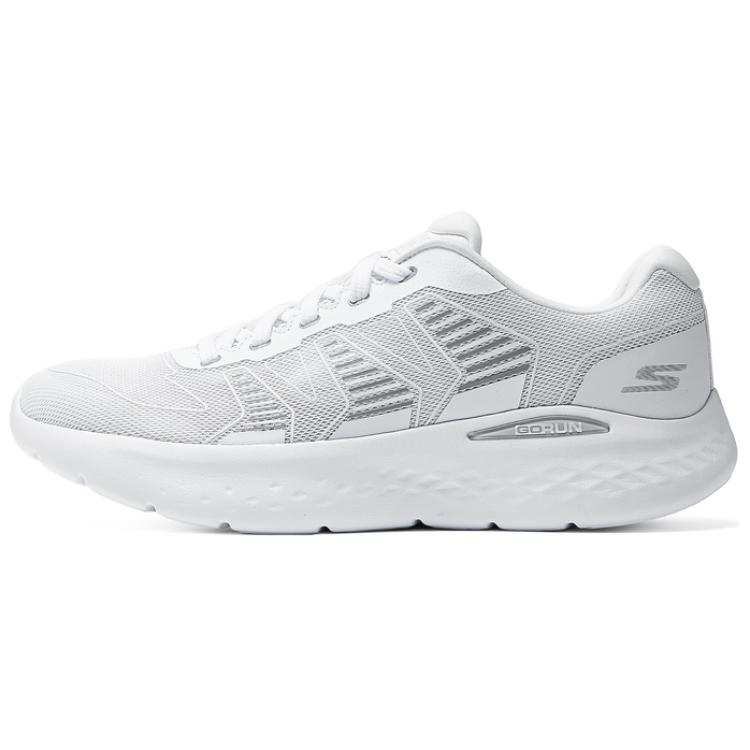 Skechers MEN'S GO Abrasion Resistant Low top Running Shoes Men's White