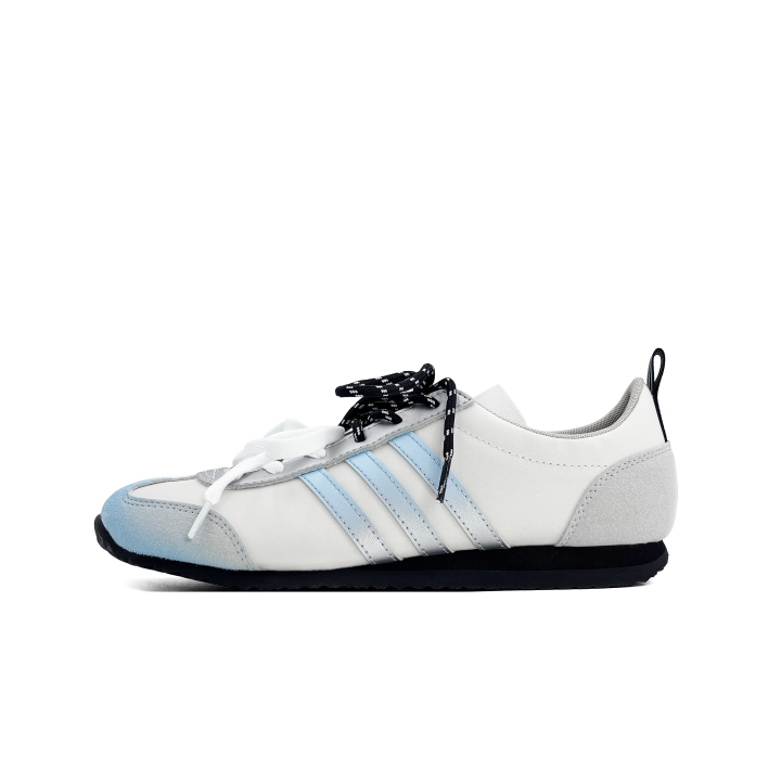 Adidas Adidas VS JOG 2.0 Abrasion Resistant Low top Casual Shoes Unisex Blue Silver