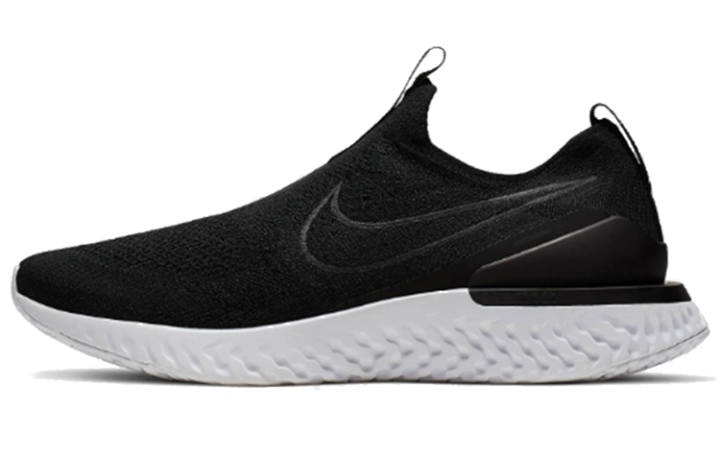 Nike Nike Epic Phantom React Flyknit Cushioning Balance Cushioning Balance Low top Casual Running Shoes Unisex Black White