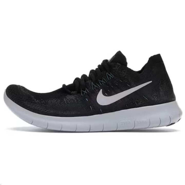 Nike Nike Free RN Flyknit Comfortable Cushioning, Wear Resistant Low top Running Shoes Unisex Black