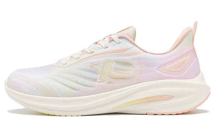 XTEP Lighten 7.0 Cushioning Slip Resistant Abrasion Resistant Low top Running Shoes Women's Oil Gray Pink