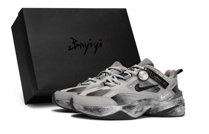 Nike Nike M2K Abrasion Resistant Abrasion Resistant Low top Chunky Sneakers Unisex Black Gray