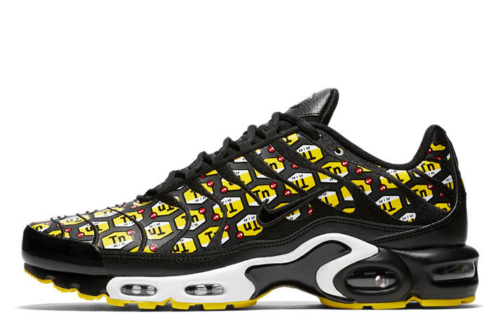 Nike Nike Air Max Plus Cushioning Balance Cushioning Balance Low top Air Cushion Marathon Running Shoes Men's Black