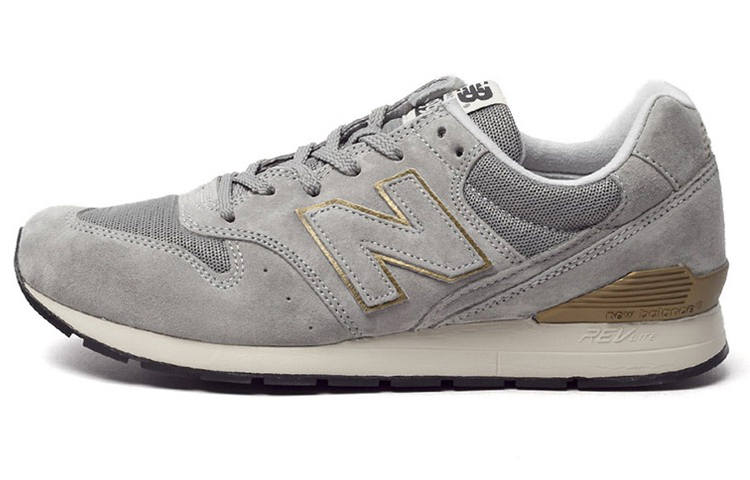 New Balance New Balance NB 996 Vintage Textile, Pigskin Low top Marathon Running Shoes Unisex Gray