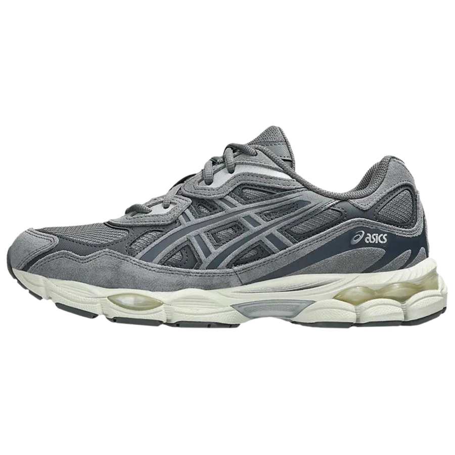 ASICS GEL NYC Comfortable And Lightweight Textile, Synthetic Leather, Leather Low top Running Shoes Unisex Gray