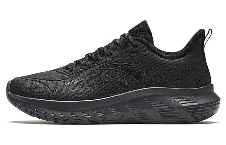 Anta Light Cloud Cushioning Abrasion Resistant Lightweight Low top Running Shoes Men's Black