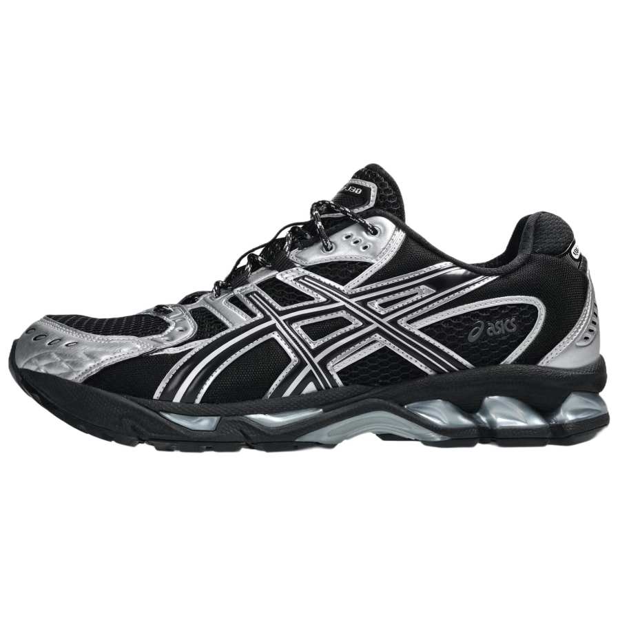 ASICS GEL Nimbus 10.1 Breathable Low top Casual Running Shoes Unisex Black Silver