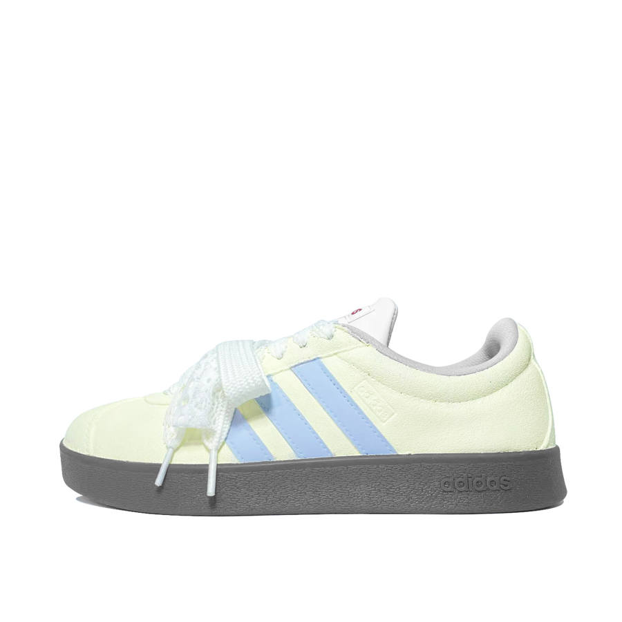 Adidas Adidas VL COURT 2.0 Clear Sky Cream Coverage Quick Dry Lightweight Low top Skateboard Shoes Unisex Yellow Blue