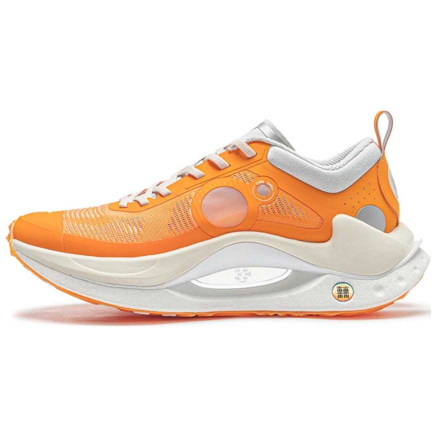Li-Ning Li Ning Shadow CRC Slip Resistant Lightweight Non slip Lightweight Low top Casual Running Shoes Men's Marigold Orange