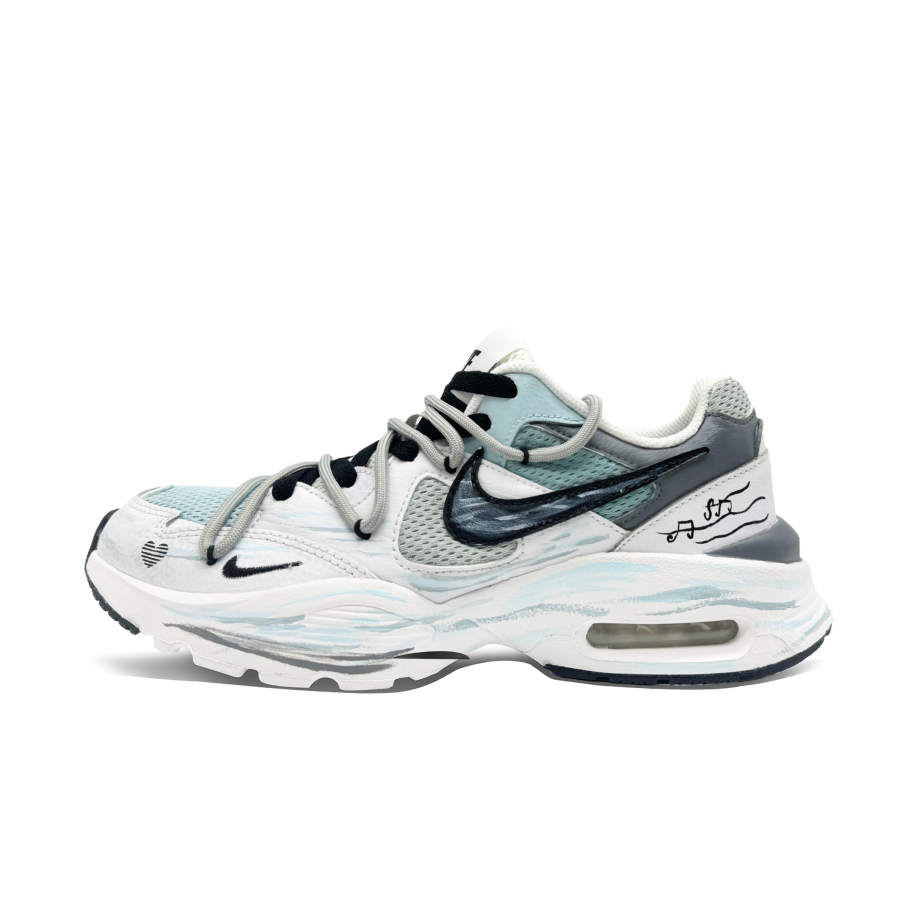 Nike Nike Air Max Fusion Mesh, Leather Slip Resistant, Abrasion Resistant, Breathable Low top Casual Running Shoes Women's