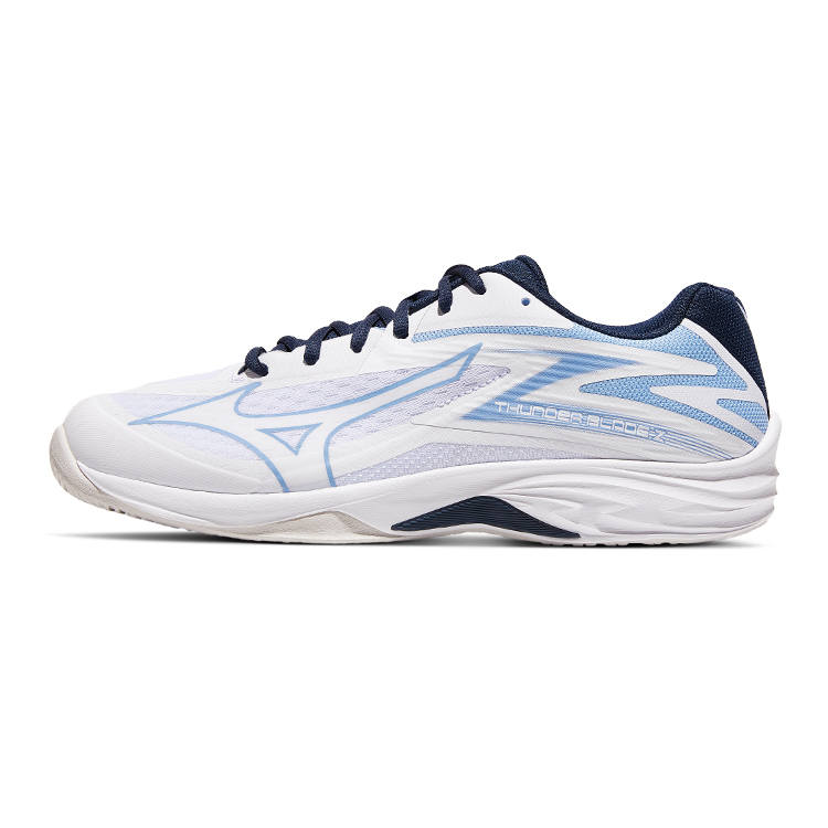 Mizuno Mizuno THUNDER BLADE Z Comfortable Cushioning Slip Resistant Coverage Low top Running Shoes Unisex White Blue