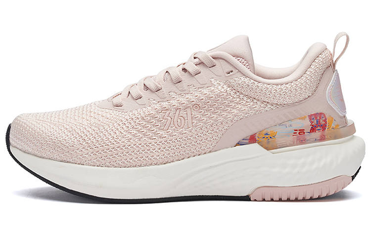 361° Fei Ren Running Shoes Women's Low Top Fresh Pink