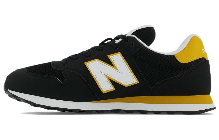 New Balance New Balance NB 500 Running Shoes Men's Low Top Black/Yellow/White