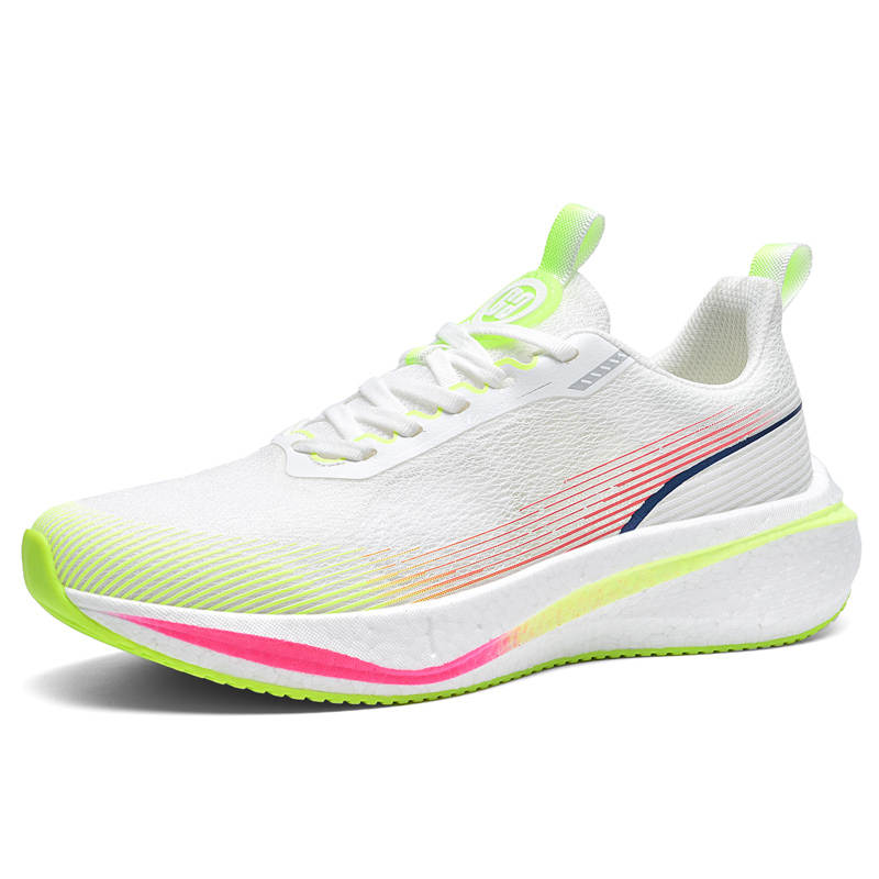 BIANSULONG Textile, Mesh Cushioning Slip Resistant Abrasion Resistant Balance Low top Casual Running Shoes Men's