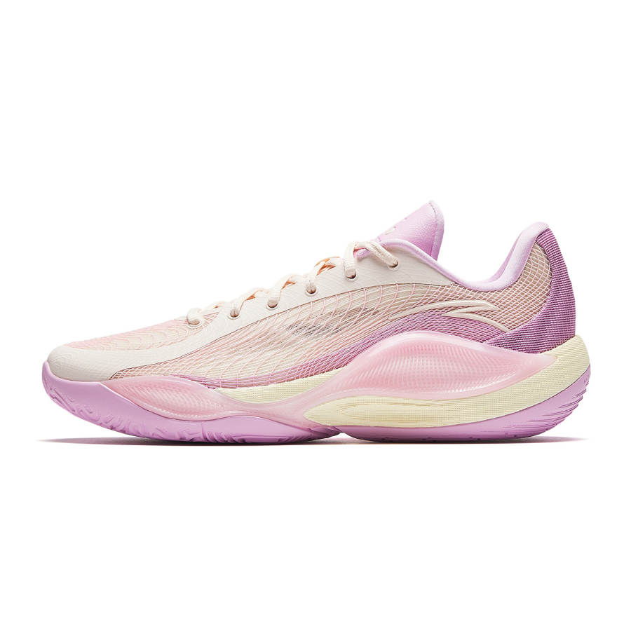 Anta 3 Point Rain 3 Cherry Blossom Cushioning Rebound Abrasion Resistant Slip Resistant Low top Basketball Shoes Men's