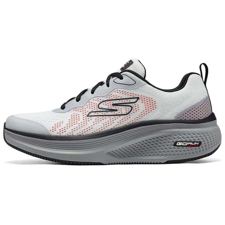 Skechers GO RUN Elevate 2.0 Cushioning Breathable Low top Running Shoes Men's White Black