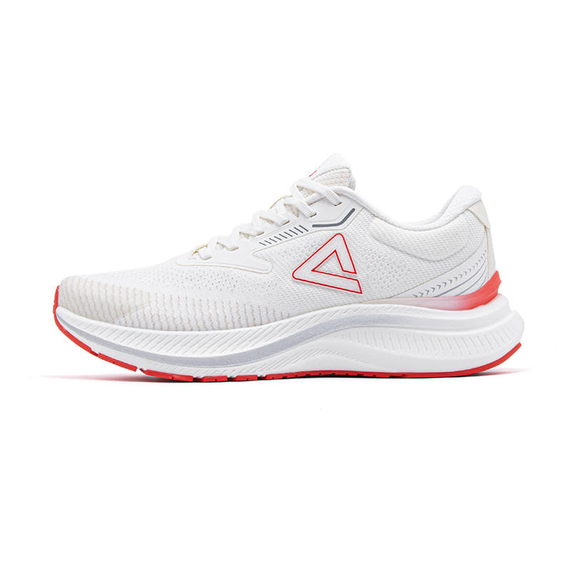 PEAK Cushioning, Wear Resistant Low top Running Shoes Men's White Red