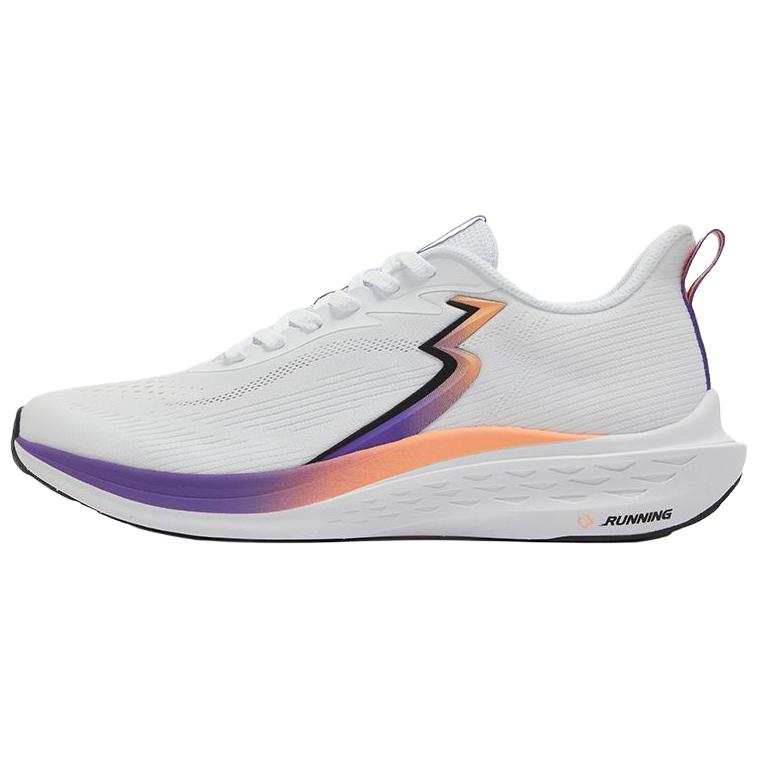 361° Cushioning Slip Resistant Breathable Low top City Commuting Running Shoes Men's White Fluorescent Butter Peach Red