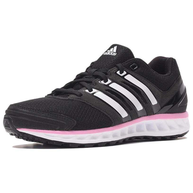 Adidas Adidas Textile, Synthetic Leather Slip Resistant Abrasion Resistant Low top Running Shoes Women's Black/Pink
