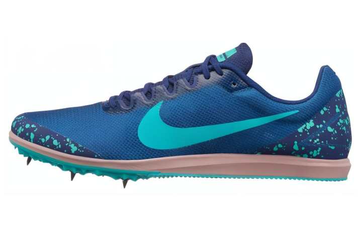 Nike Nike Zoom Rival D 10 Cushioning Slip Resistant Low top Running Shoes Men's Blue
