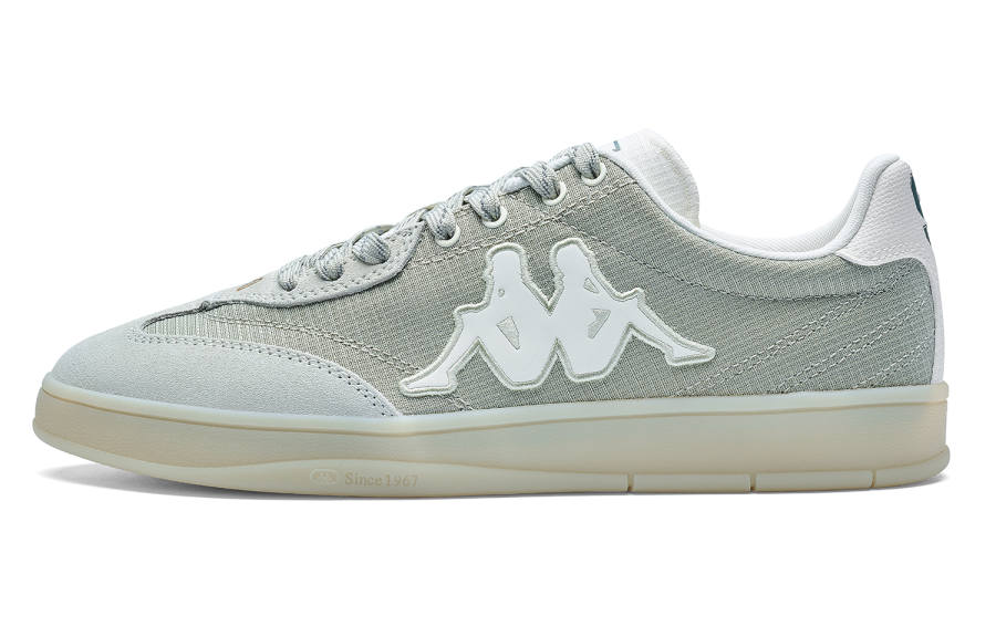 Kappa Tifo Slip Resistant Abrasion Resistant Low top Skateboard Shoes Unisex Green White