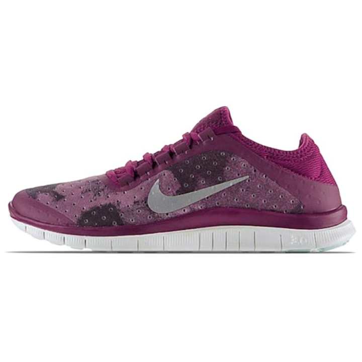 Nike Nike Free 3.0 Abrasion Resistant Low top Running Shoes Women's Light Fuchsia