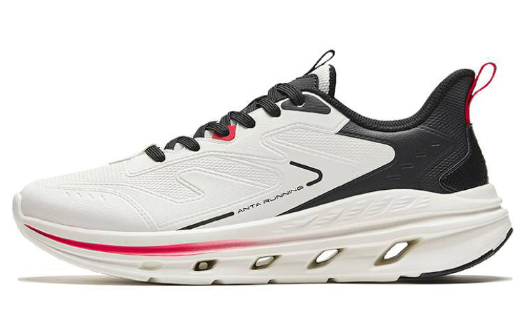 Anta Energy Ring Abrasion Resistant Breathable Low top Running Shoes Men's Black White