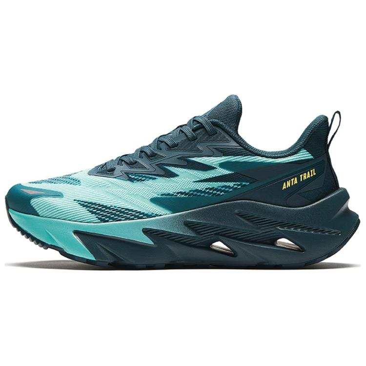 Anta Tian Du Cushioning Abrasion Resistant Cushioning, Wear Resistant Low top Running Shoes Men's Blue Green
