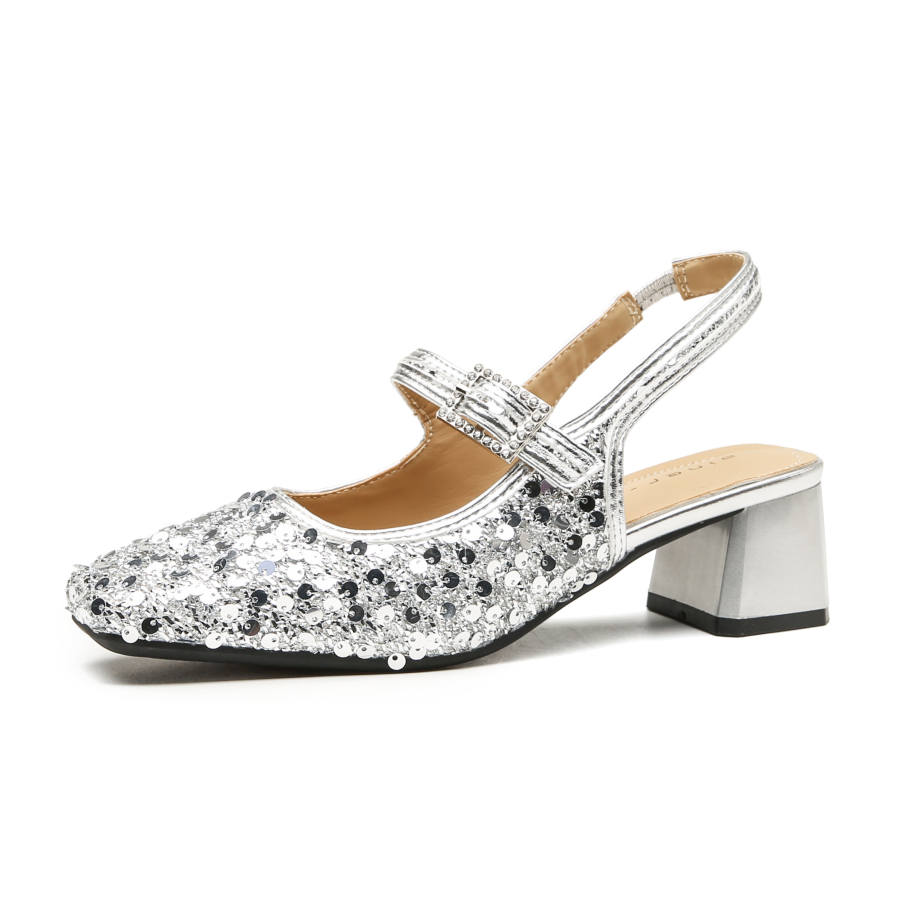 WALIBU Chunky Heel High Heels 5CM Women's