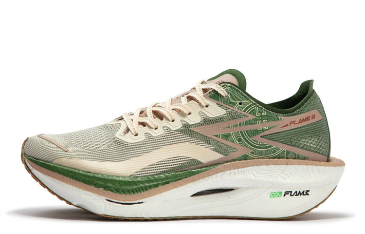 361° Flame 3 Low top Running Shoes Unisex White Green