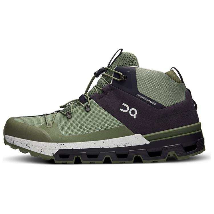 On Slip Resistant Slip Resistant Mid top Outdoor Shoes Men's Black Gray