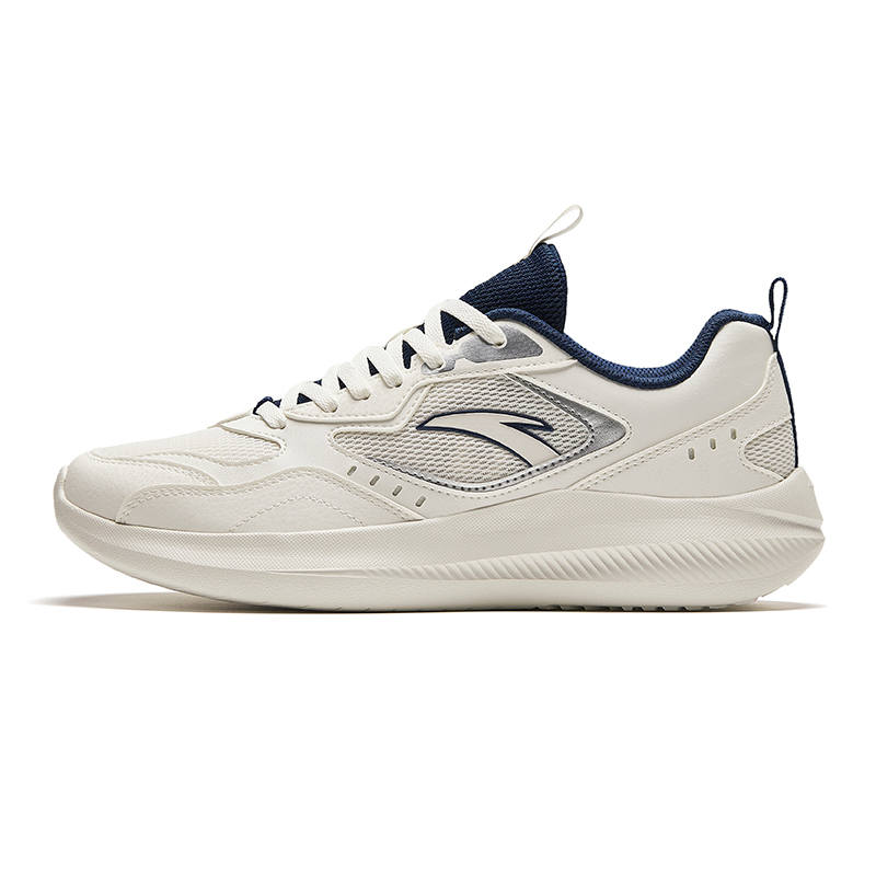 Anta Abrasion Resistant Breathable Low top Casual Running Shoes Men's White
